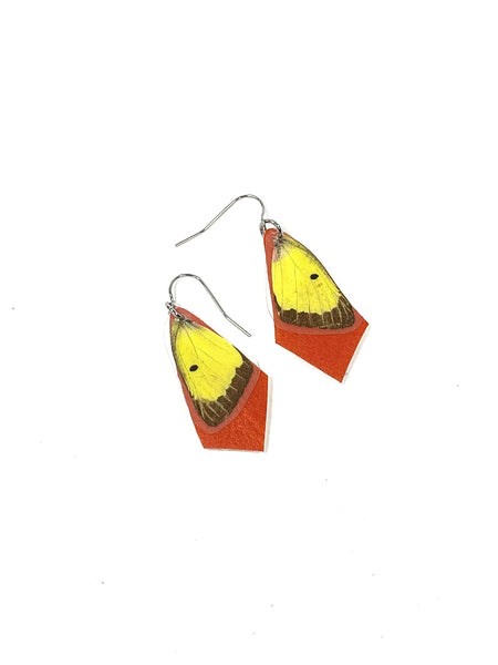 butterfly wings - yellow with orange shields