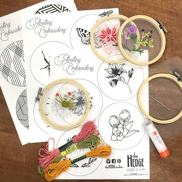 Workshop - Floating Embroidery Kit - At Home