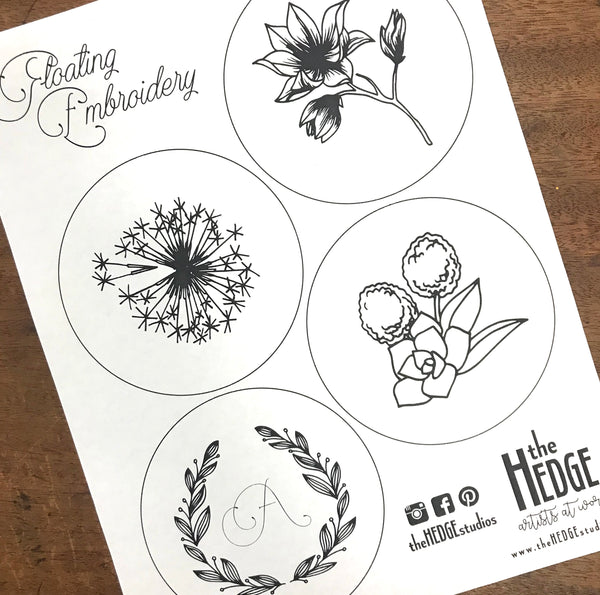 Workshop - Floating Embroidery Kit - At Home
