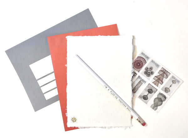 printed goods - sunburst snail mail kit