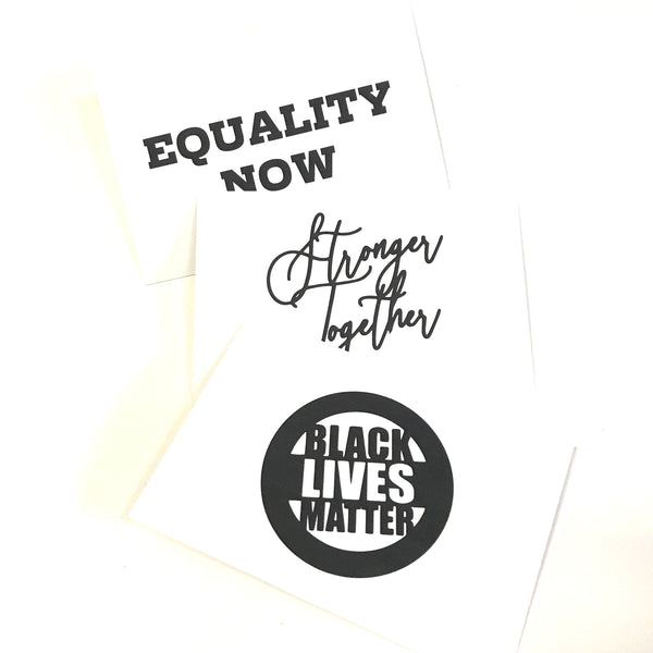 printed goods - activist wear - BLM postcard pack