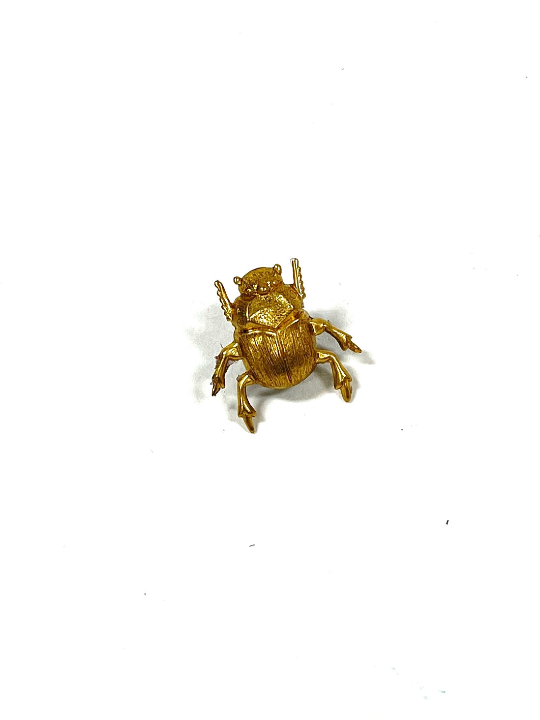 Brass Jewelry - beetle pin