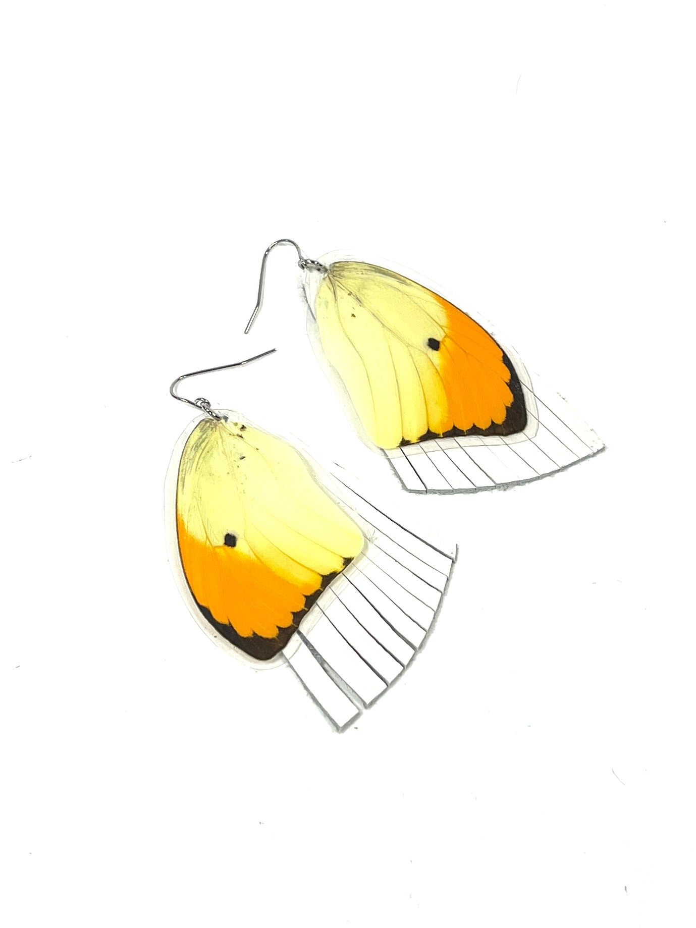 butterfly wings - white fringe