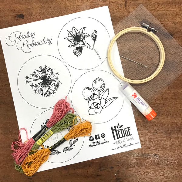 Workshop - Floating Embroidery Kit - At Home