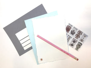 printed goods - pinwheel snail mail kit