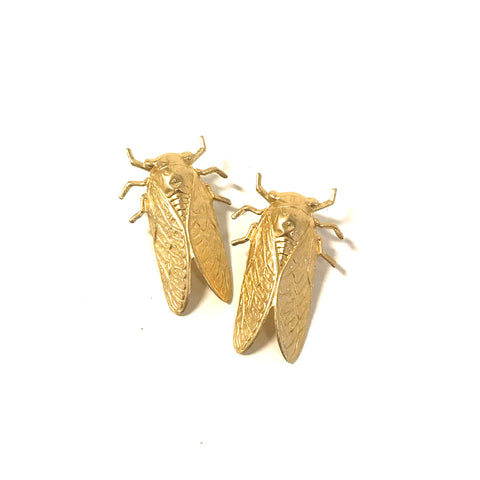 Brass Jewelry - cicadas